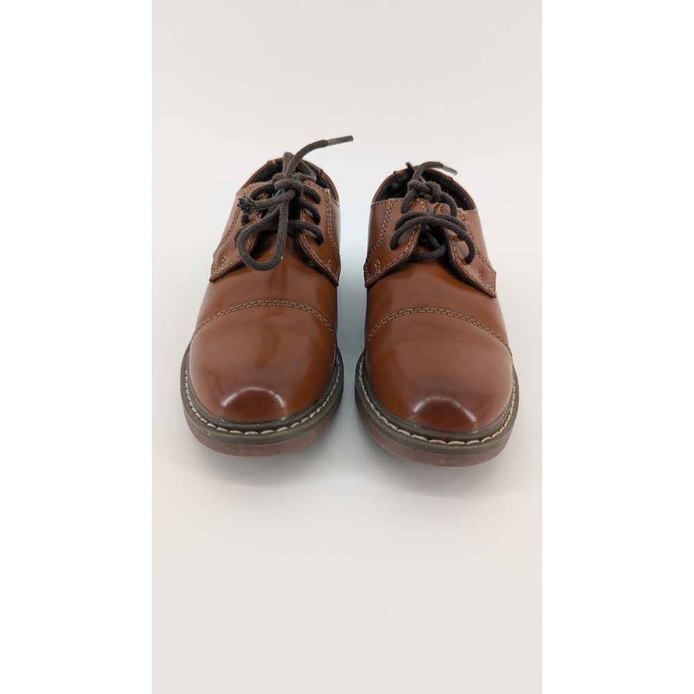 Bruno Marc Boys Cognac Brown Cap Toe Oxford Dress Shoes SBOX211K Size 10 Toddler